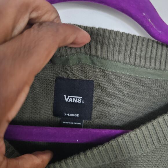 Vans Plant Harmony Dark Green Sweater Size XL - Picture 4 of 5